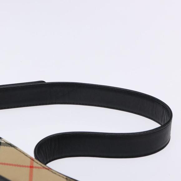 BURBERRY Shoulder Bag Leather Black Silver Auth ep9890 - Picture 8 of 16